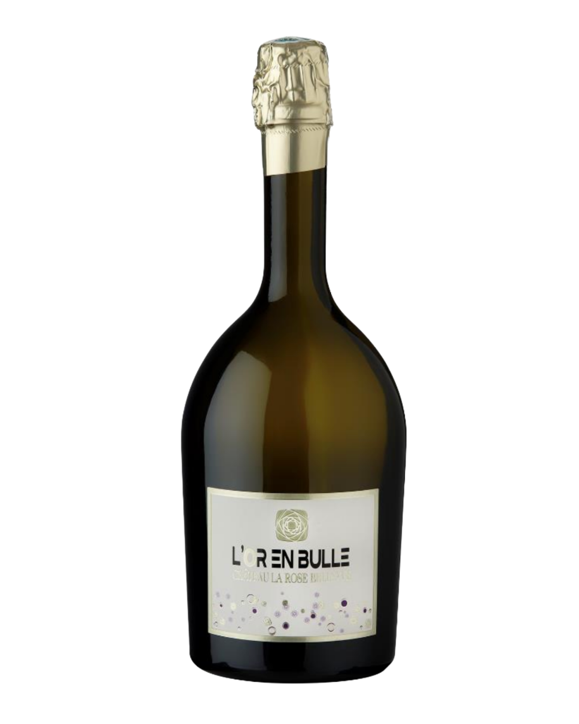 Wine bottle on a white background